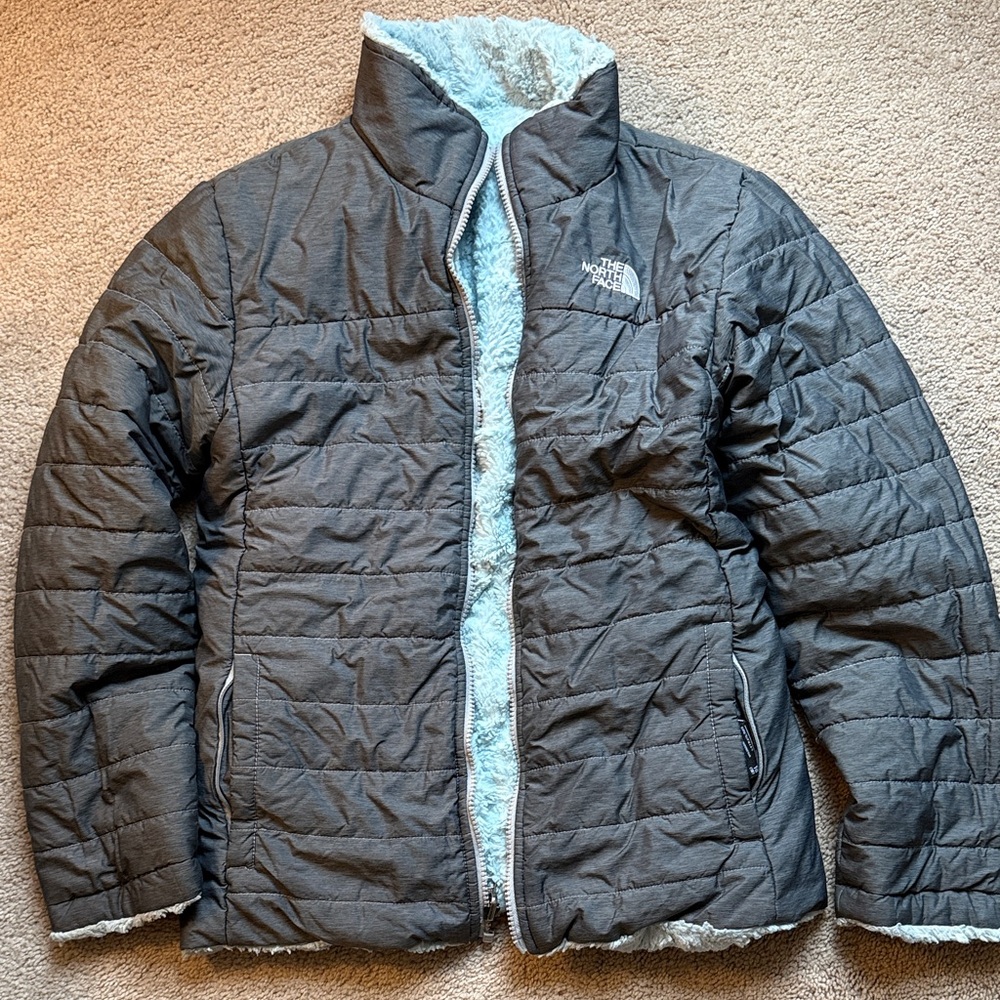 The North Face Charcoal Quilted Reversible Jacket